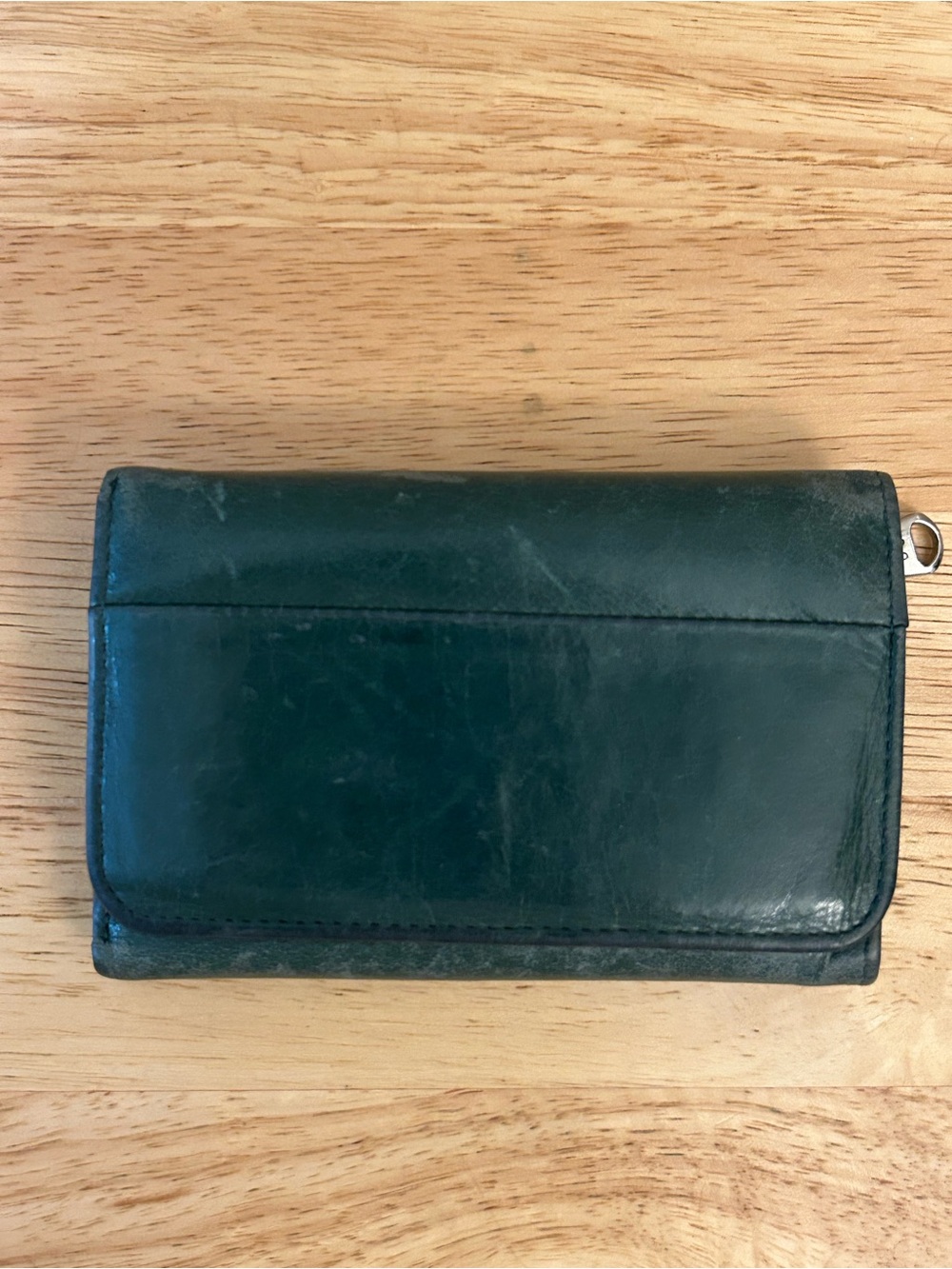 Vintage HOBO International distressed leather wallet